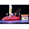 LetsGoRides - Speed, 
Motorized reproduction of the fairground attraction "Speed" (KMG) made with Lego bricks. Foldable on one 