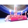 LetsGoRides - Speed 2020, 
Motorized reproduction of the fairground attraction "Speed" (KMG) made with Lego bricks. Foldable on