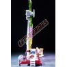 LetsGoRides - Speed, 
Motorized reproduction of the fairground attraction "Speed" (KMG) made with Lego bricks. Foldable on one 