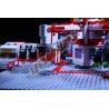 LetsGoRides - TechnoPower, 
Motorized reproduction of the fairground attraction 'Techno Power' made with Lego. Foldable on one 