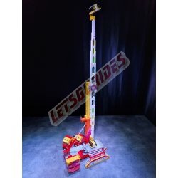 LetsGoRides - Giant Booster, 
Motorized reproduction of the fairground attraction "Giant Booster" made with Lego bricks.
Trans