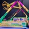 LetsGoRides - Sicko, 
Motorized reproduction of the fairground attraction 'Sicko" made with Lego. Foldable on trailers.
