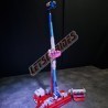 LetsGoRides - Speed, 

Motorized reproduction of the fairground attraction "Speed" (KMG) made with Lego bricks. Foldable on on