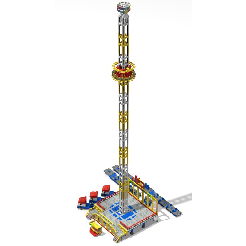 LetsGoRides - Drop Tower 1/2 (Instructions), 
These assembly instructions allow you to assemble a reproduction of the motorized